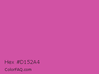 Hex #d152a4 Color Image