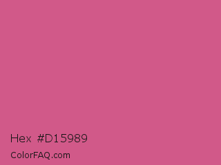 Hex #d15989 Color Image
