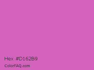 Hex #d162b9 Color Image