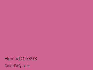 Hex #d16393 Color Image