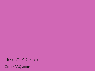 Hex #d167b5 Color Image
