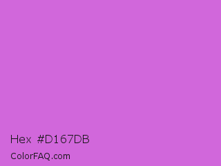 Hex #d167db Color Image