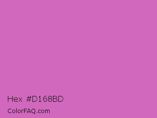 Hex #d168bd Color Image