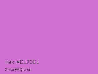 Hex #d170d1 Color Image