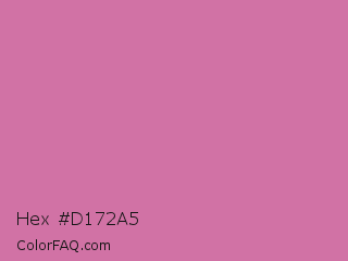 Hex #d172a5 Color Image