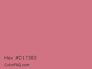 Hex #d17383 Color Image
