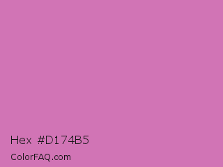 Hex #d174b5 Color Image