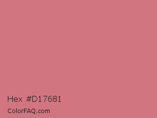 Hex #d17681 Color Image