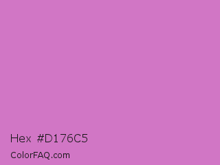 Hex #d176c5 Color Image