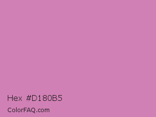 Hex #d180b5 Color Image