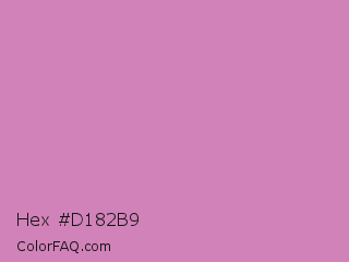 Hex #d182b9 Color Image
