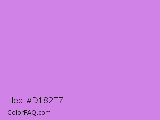 Hex #d182e7 Color Image