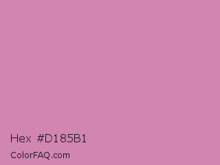 Hex #d185b1 Color Image