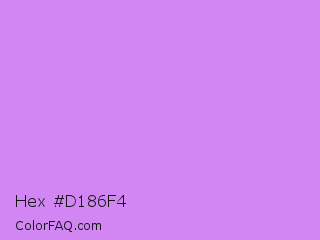 Hex #d186f4 Color Image
