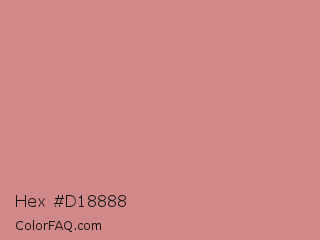 Hex #d18888 Color Image