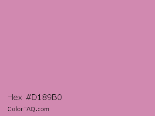 Hex #d189b0 Color Image