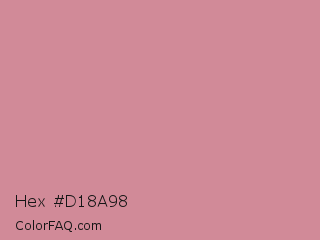 Hex #d18a98 Color Image