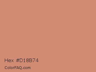 Hex #d18b74 Color Image