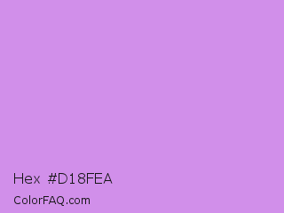 Hex #d18fea Color Image