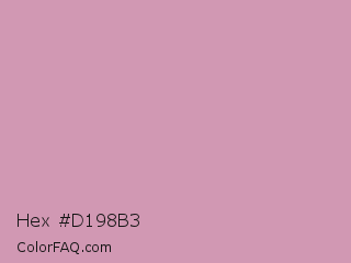 Hex #d198b3 Color Image
