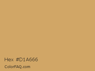 Hex #d1a666 Color Image