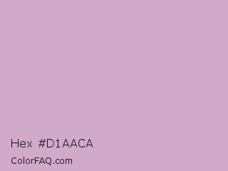 Hex #d1aaca Color Image