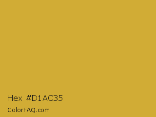 Hex #d1ac35 Color Image