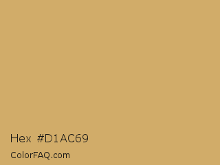 Hex #d1ac69 Color Image