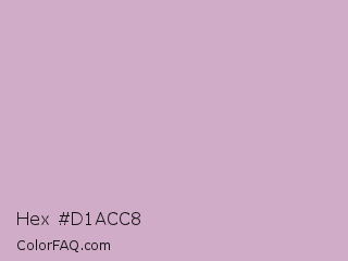 Hex #d1acc8 Color Image