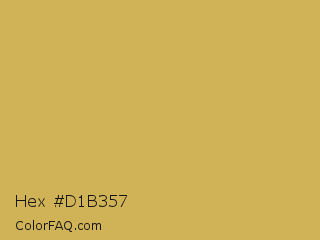 Hex #d1b357 Color Image
