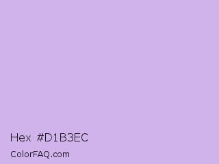 Hex #d1b3ec Color Image