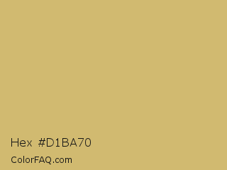 Hex #d1ba70 Color Image