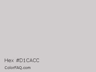 Hex #d1cacc Color Image