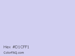 Hex #d1cff1 Color Image