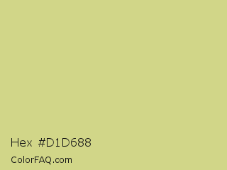 Hex #d1d688 Color Image