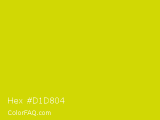 Hex #d1d804 Color Image