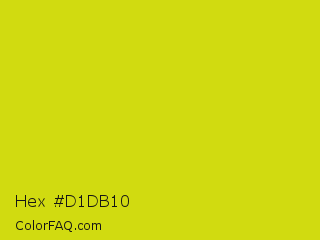 Hex #d1db10 Color Image