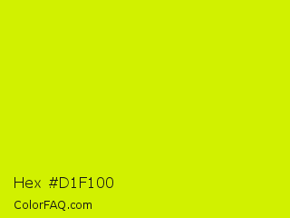 Hex #d1f100 Color Image