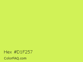 Hex #d1f257 Color Image