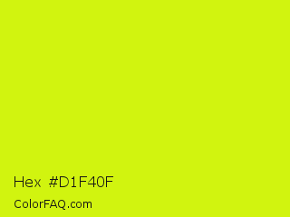 Hex #d1f40f Color Image