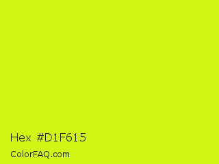 Hex #d1f615 Color Image