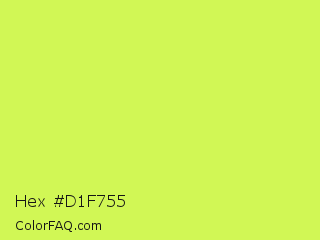 Hex #d1f755 Color Image