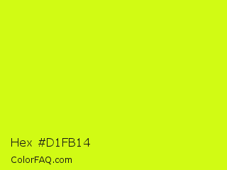 Hex #d1fb14 Color Image