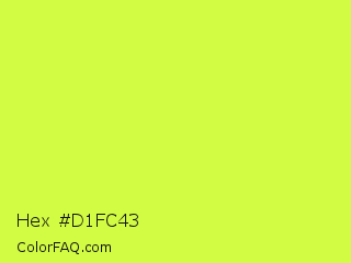 Hex #d1fc43 Color Image