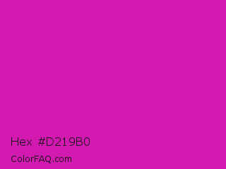 Hex #d219b0 Color Image