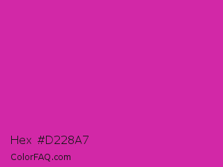 Hex #d228a7 Color Image