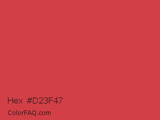 Hex #d23f47 Color Image