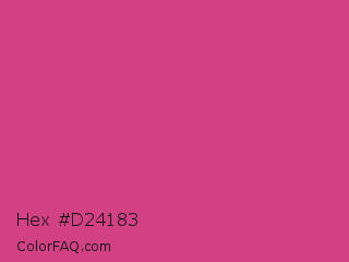 Hex #d24183 Color Image