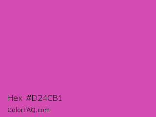 Hex #d24cb1 Color Image