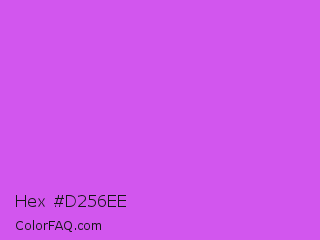 Hex #d256ee Color Image
